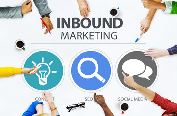 Inbound Marketing Commerce Social Media Concept