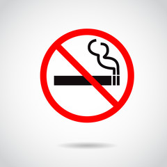 No smoking vector sign.
