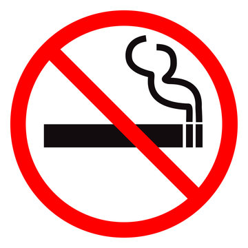 No smoking vector sign.
