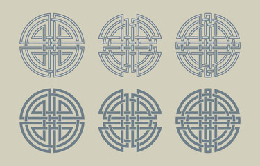 Set of the Celtic circles