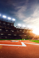 Professional baseball grand arena in sunlight © 103tnn
