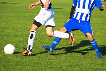 Soccer players in action