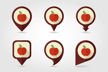 Apple mapping pins icons