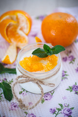  yogurt with mandarin oranges
