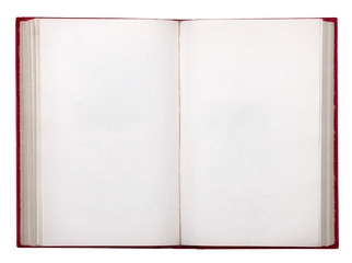 old open book on white background isolation - Powered by Adobe