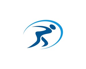 Fototapeta premium athletic gym movement logo icon 1
