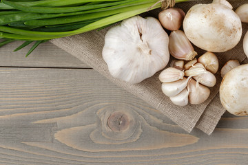 fresh organic vegetables for salad or something