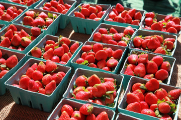 containers of strawberries
