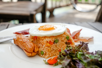 American style breakfast