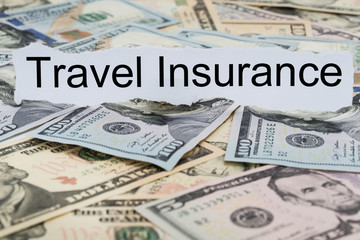 Travel Insurance Text On Piece Of Paper