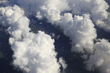 Beautiful clouds over the earth.