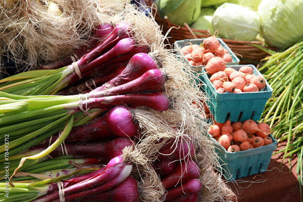 Wall mural market vegetables