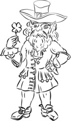 Sketch of leprechaun