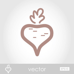 Vector Beet icon
