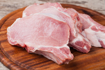 raw pork meat