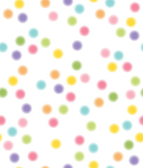 Vector seamless pattern, colorful circles shapes.