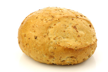 luxury bread roll on a white background