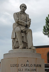 Ravenna, Italy, Luigi Carlo Farini statue