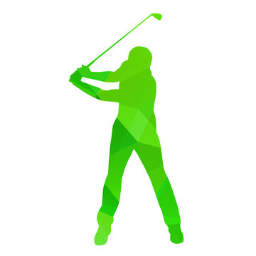 recommend clip art: Abstract golfer silhouette