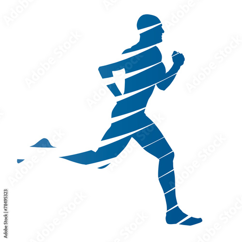 "Abstract vector runner" Stock image and royalty-free vector files on