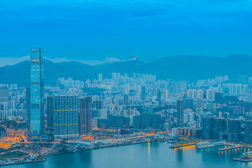 Obraz premium Hong Kong view from the peak