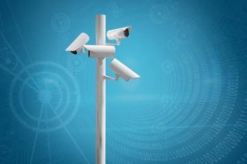 Composite image of cctv camera