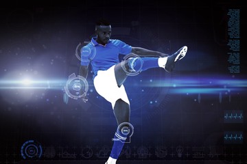 Obraz na płótnie Canvas Composite image of football player