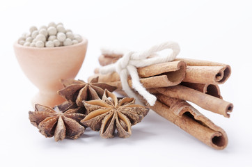 anise, cinnamon and white pepper