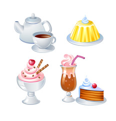 Sweet food and drinks