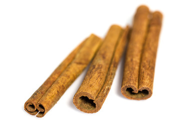 Cinnamon isolated on white background