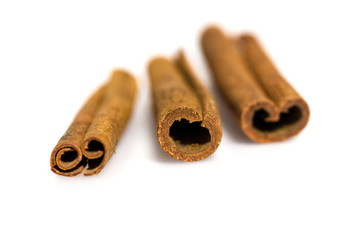 Cinnamon isolated on white background