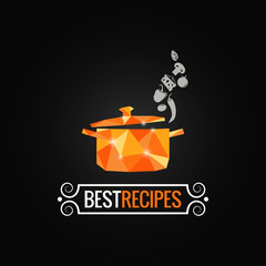 saucepan poly design background