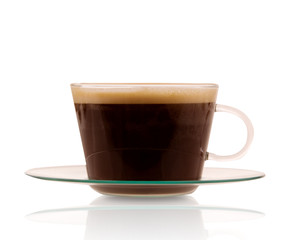 Cup of coffee isolated