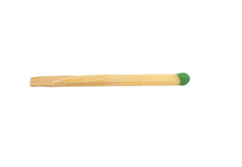 Close-up of a green match