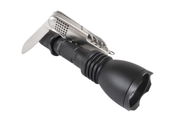 flashlight and  pocketknife