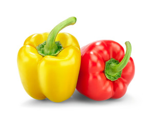 Red and yellow peppers