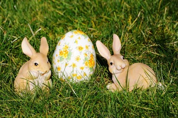 Ostern - Frohe Ostern - Osterhase - Osterei 