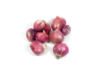 red onion bulb isolated on white background cutout