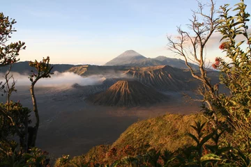 Cercles muraux Indonésie Wulkan Bromo na Jawie