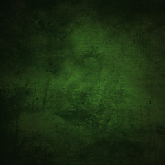 Grunge green background with ancient ornament