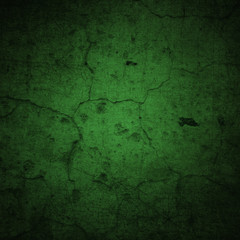 Grunge green background with ancient ornament