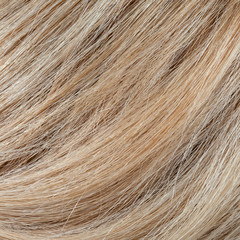 Wavy blonde woman hair background and texture