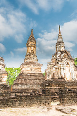 Fototapeta premium Sukhothai ruin old city