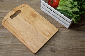 まな板と野菜