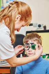 eye examinations at ophthalmology clinic