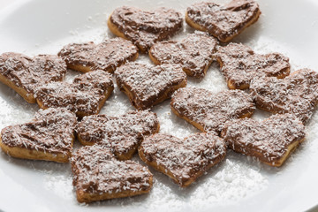 cookies in the shape of heart
