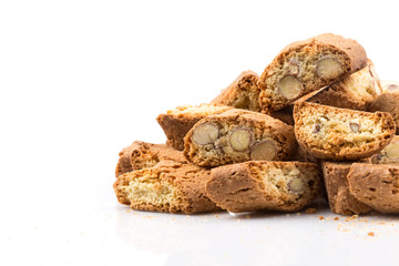 Italian cantuccini cookie with almond