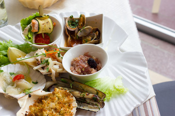Seafood entrees