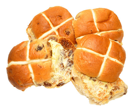 Toasted Hot Cross Buns