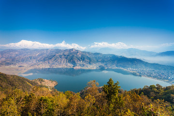 Phewa lake and Annapurna